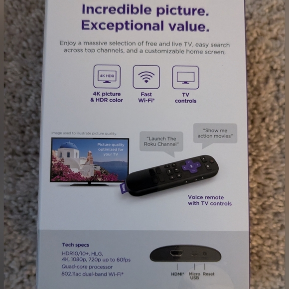 Roku Express 4k unopened - Picture 4 of 4